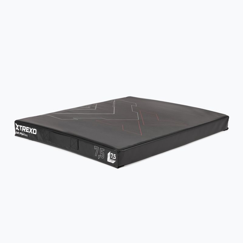 TREXO összecsukható plyometric box 7.5 cm fekete