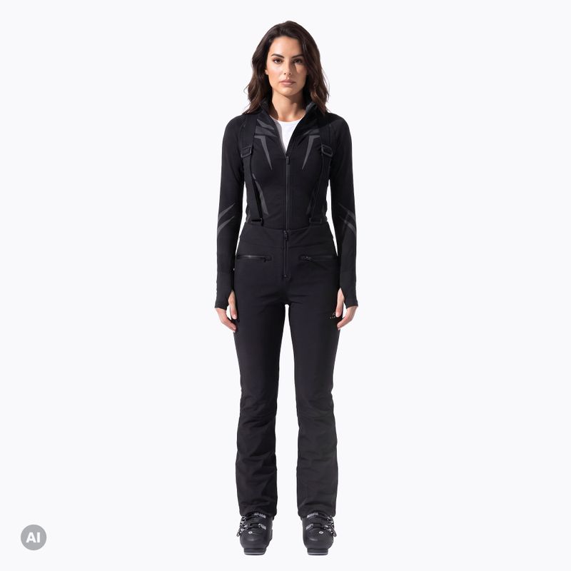 Női sínadrág KADVA Zera WMNS WP 8K/5K SOFTSHELL fekete