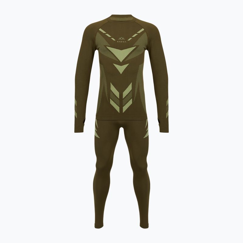 Férfi thermo fehérnemű szett KADVA Alpinestep Thermo SH Light Plus Set Green