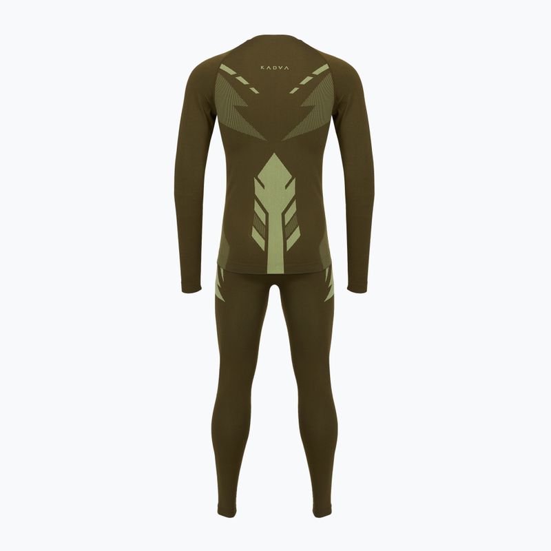Férfi thermo fehérnemű szett KADVA Alpinestep Thermo SH Light Plus Set Green 2