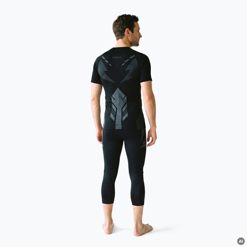 Férfi thermo fehérnemű szett KADVA Alpinestep Thermo SH Light Plus Set Black 2