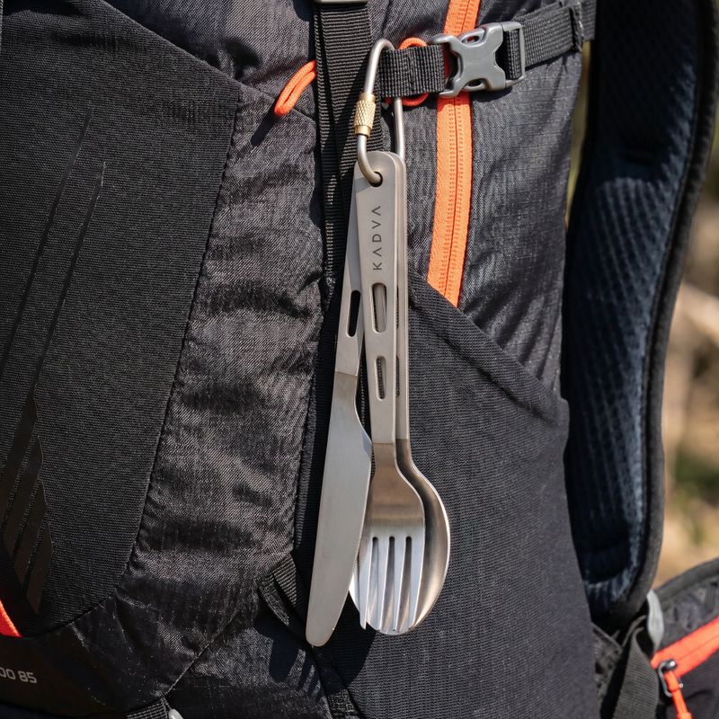 Turisztikai evőeszközök KADVA titanium ultralight gray 5