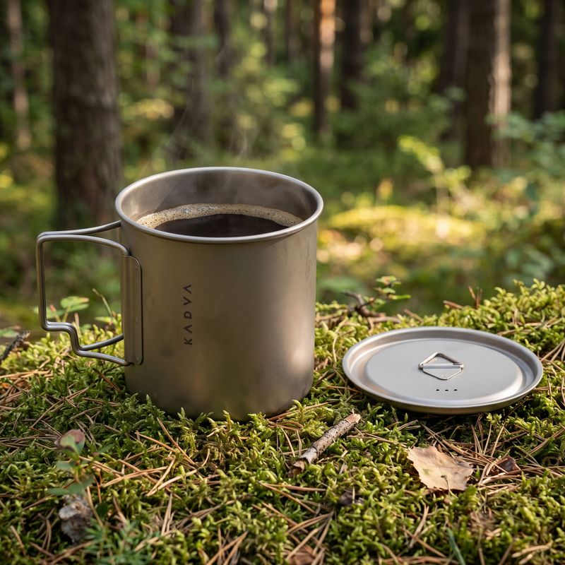 Turista bögre KADVA titanium ultralight gray 7