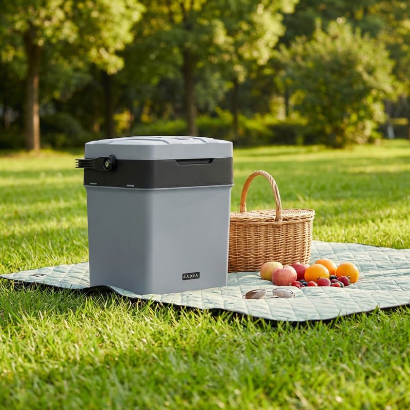 Hordozható hűtőszekrény KADVA AC/DC gray 4