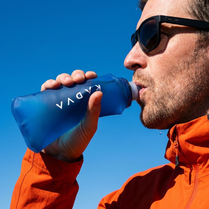 KADVA softflask Flowbie 500 ml puha kulacs kék 3