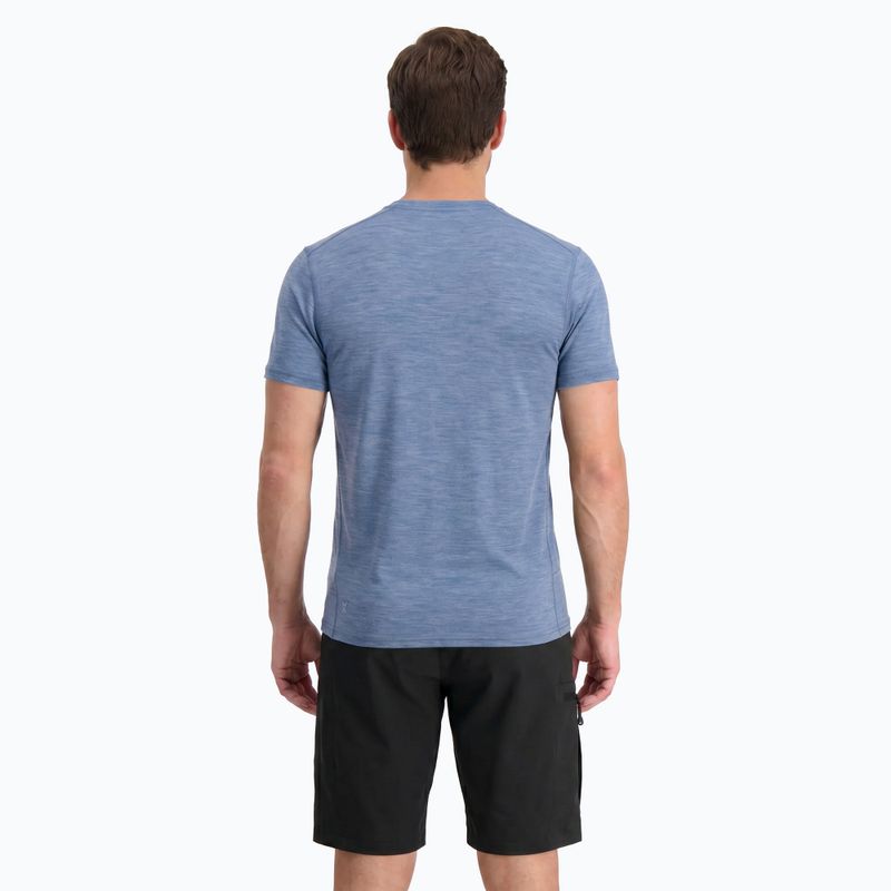 Férfi WOOLCANO Merino 100% TEE0546 kék technikai póló 3