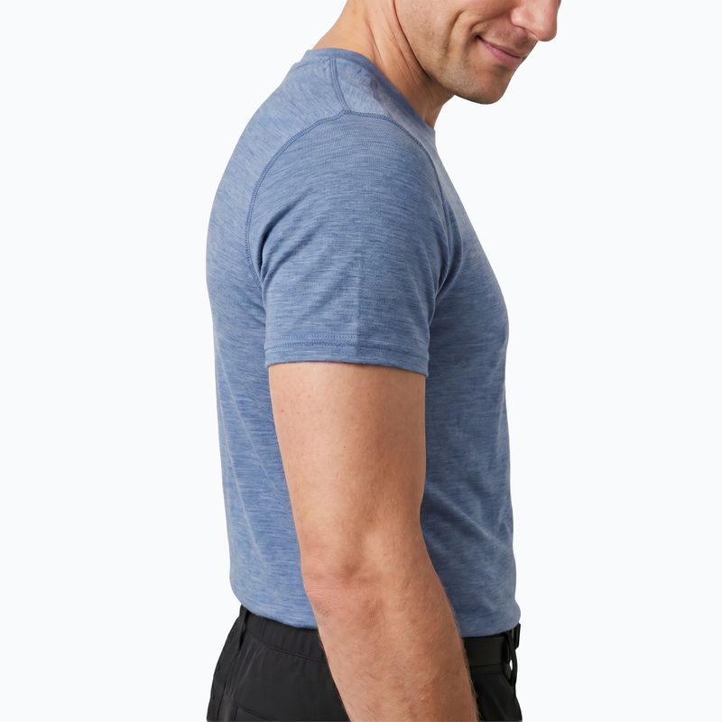 Férfi WOOLCANO Merino 100% TEE0546 kék technikai póló 4