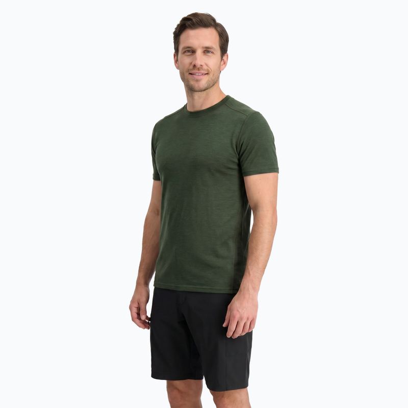 Férfi termikus póló WOOLCANO Merino 100% TEE0546 zöld