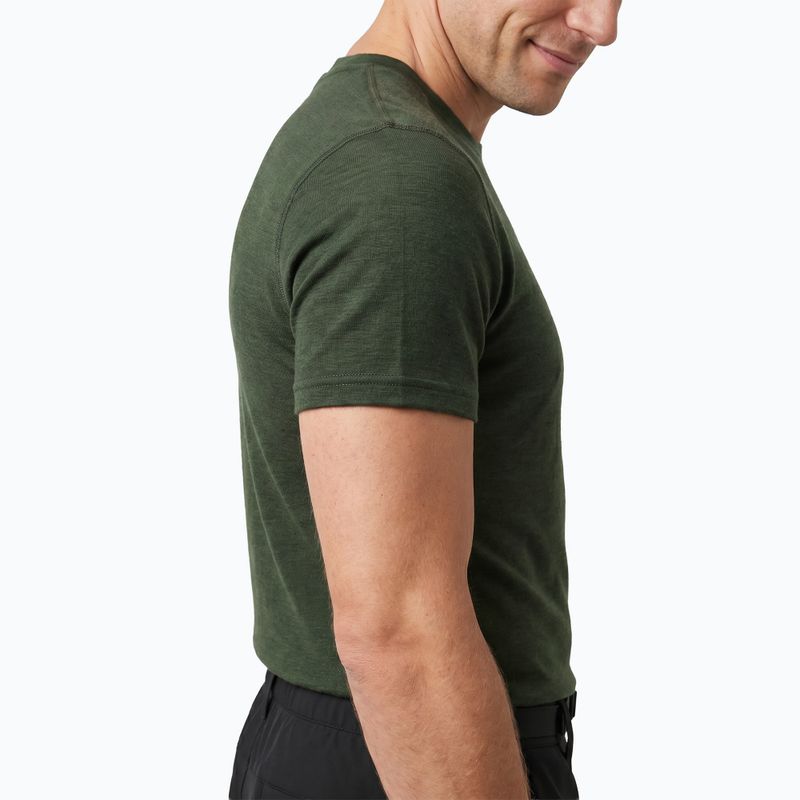 Férfi termikus póló WOOLCANO Merino 100% TEE0546 zöld 4