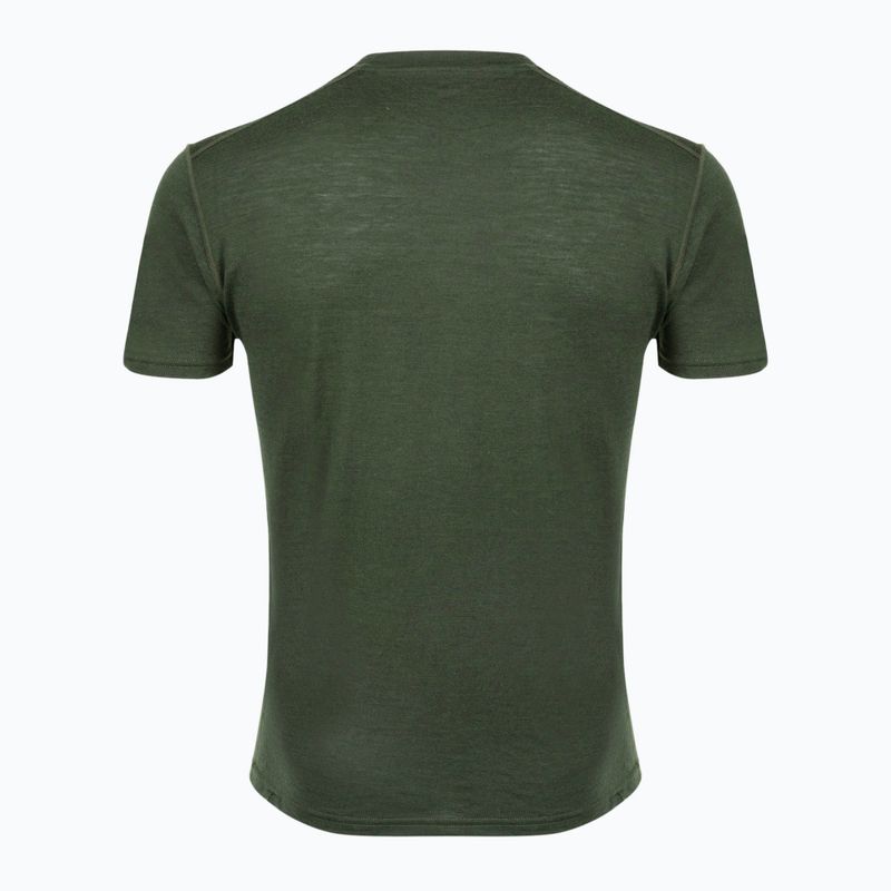 Férfi termikus póló WOOLCANO Merino 100% TEE0546 zöld 6