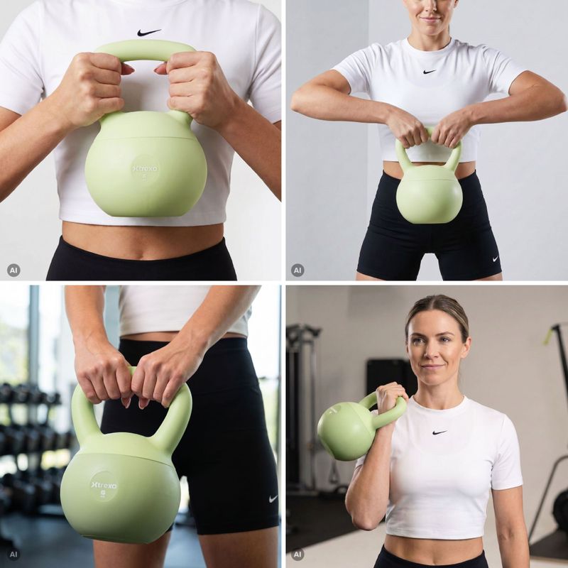 Puha kettlebell Xtrexo SK06 Green 5