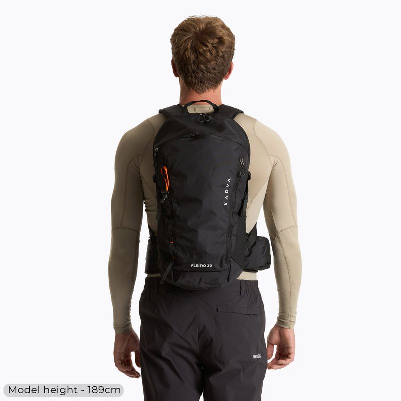 KADVA Fleiro 30 l fekete túrahátizsák 5