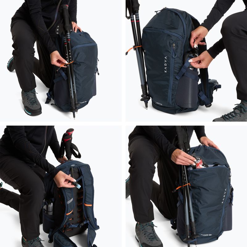 KADVA Fleiro 30 l túrahátizsák tengerészkék 13