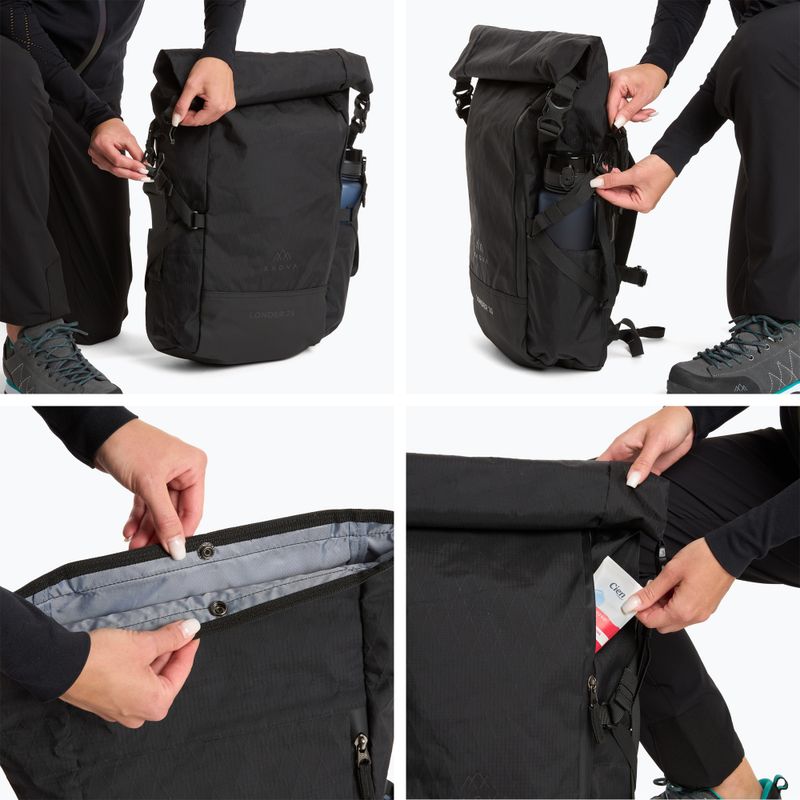 KADVA Londer 25 l fekete túrahátizsák 11