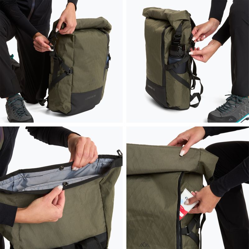 KADVA Londer 25 l zöld túrahátizsák 11