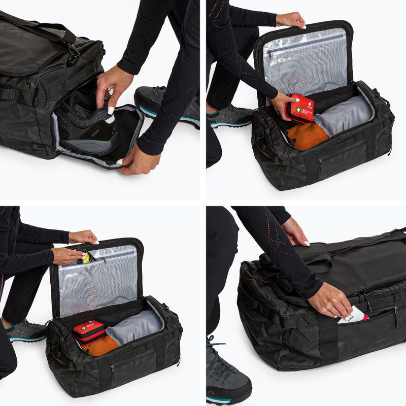 Duffel Bag KADVA 2 az 1-ben Alltaker 40 l fekete táska 10