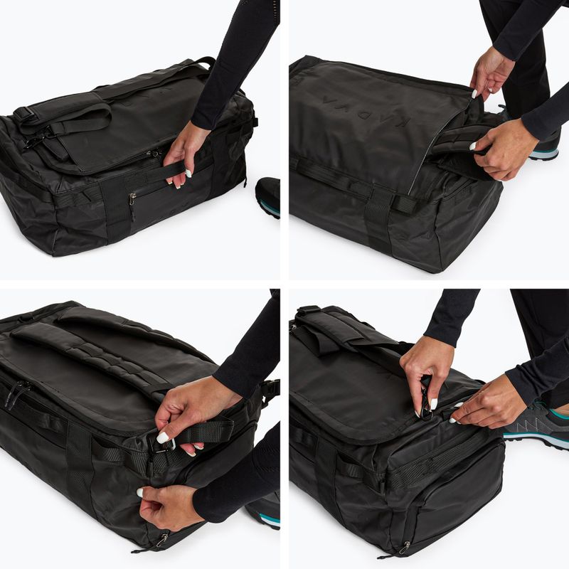 Duffel Bag KADVA 2 az 1-ben Alltaker 40 l fekete táska 11