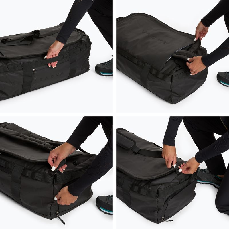 Duffel Bag KADVA 2 az 1-ben Alltaker 60 l fekete táska 12