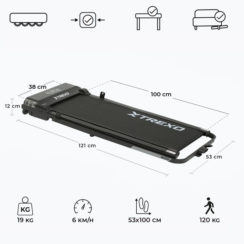 Futópad XTREXO W100+ black 3