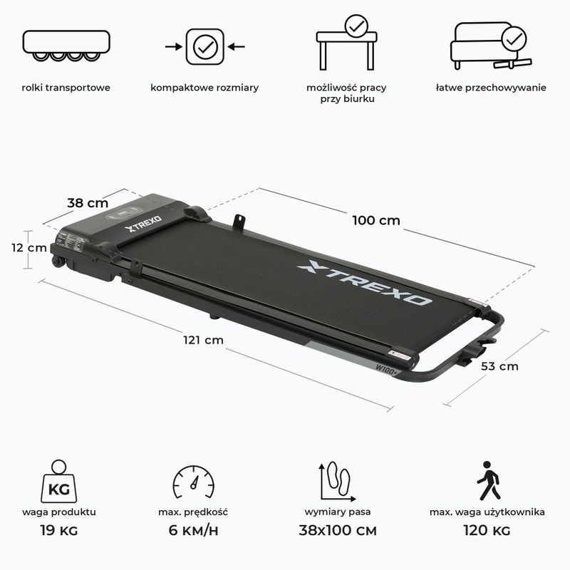 Futópad XTREXO W100+ black 3