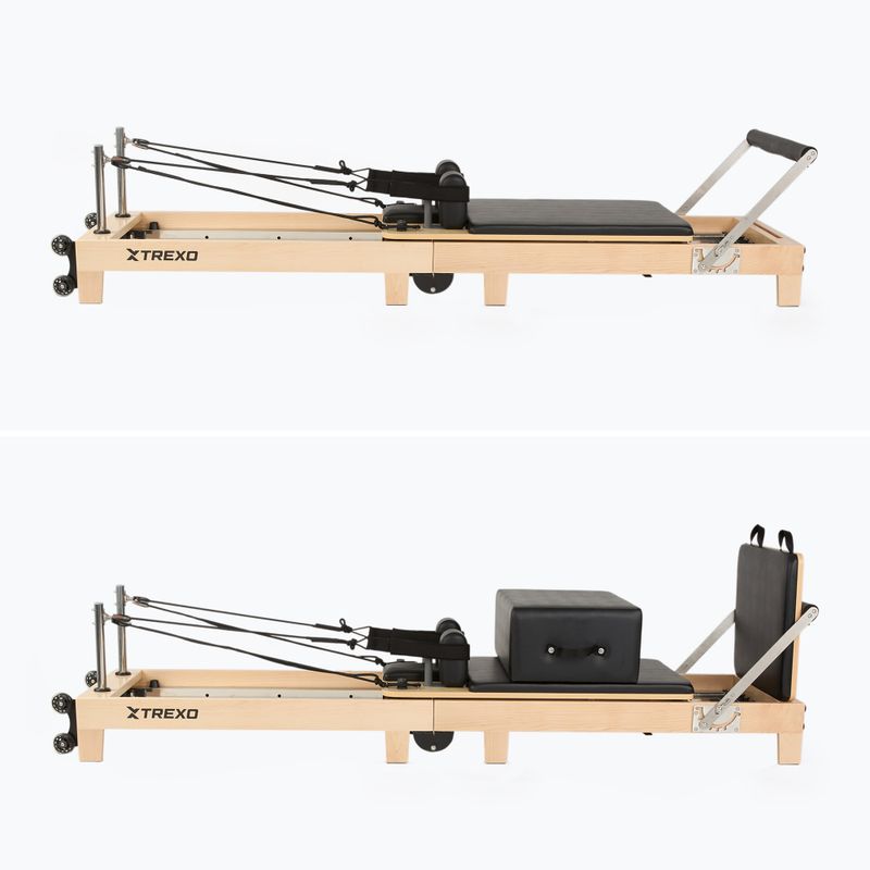 Pilates Reformer XTREXO CTRL-Core wood 13