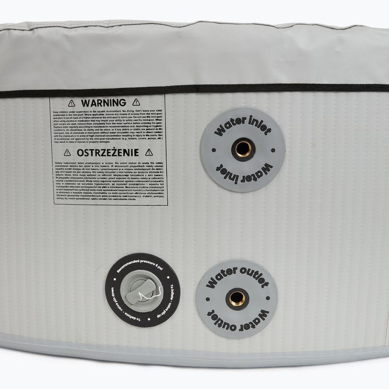 Felfújható medence AQUASTIC ONSEN drop stitch 700 l 150 cm szürke 10