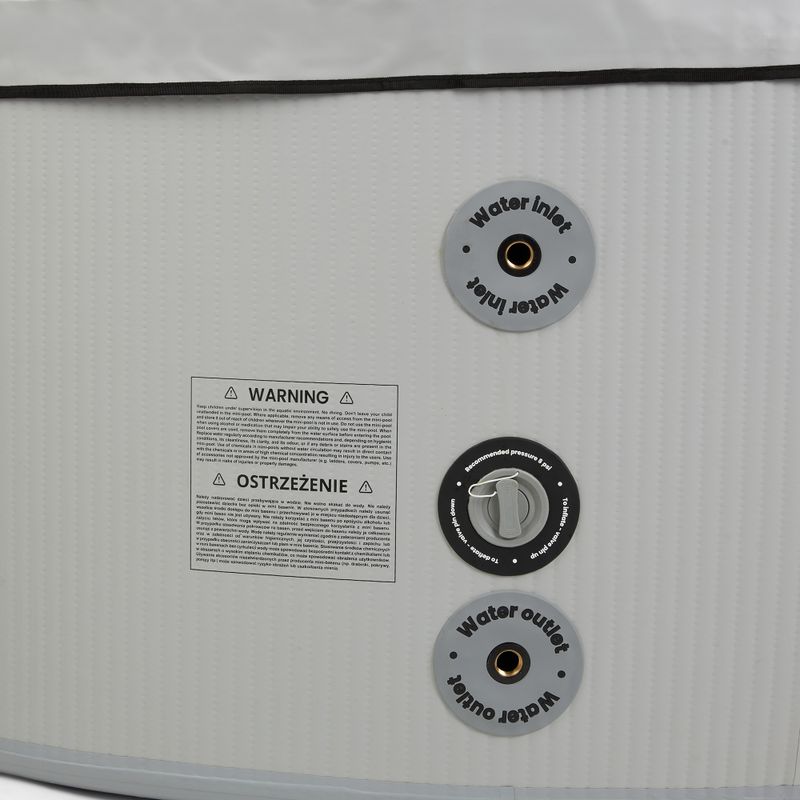 Basen pompowany AQUASTIC ONSEN drop stitch 1200 l 178 cm szary 10