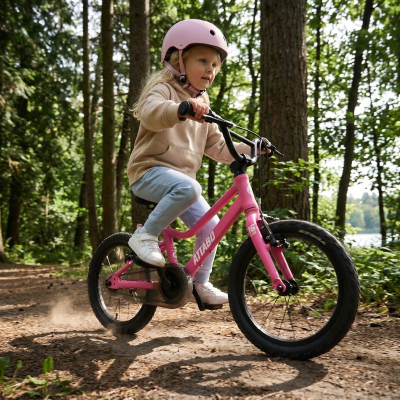 Gyermekkerékpár ATTABO EASE 16" 6,4 kg Gen 2 rózsaszín 6