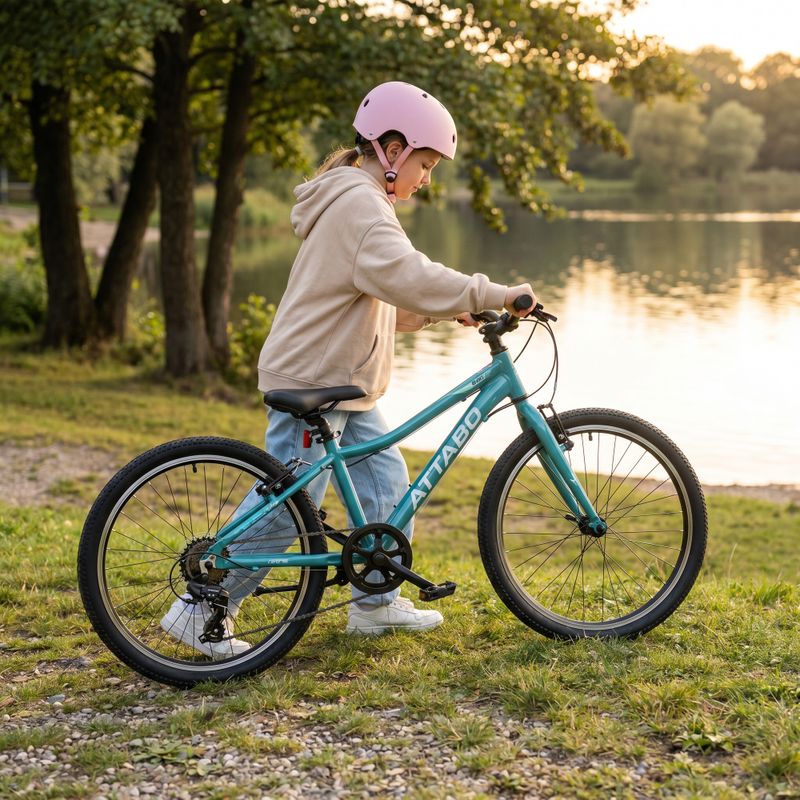 Gyermek kerékpár ATTABO EASE 24" 9,6 kg Gen 2 turquoise 5