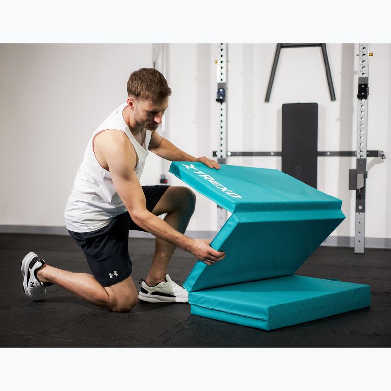 XTREXO összecsukható tornamatrac 195 x 80 x 5 cm zöld 10