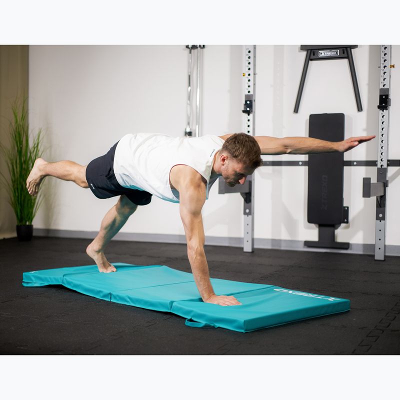 XTREXO összecsukható tornamatrac 195 x 80 x 5 cm zöld 12