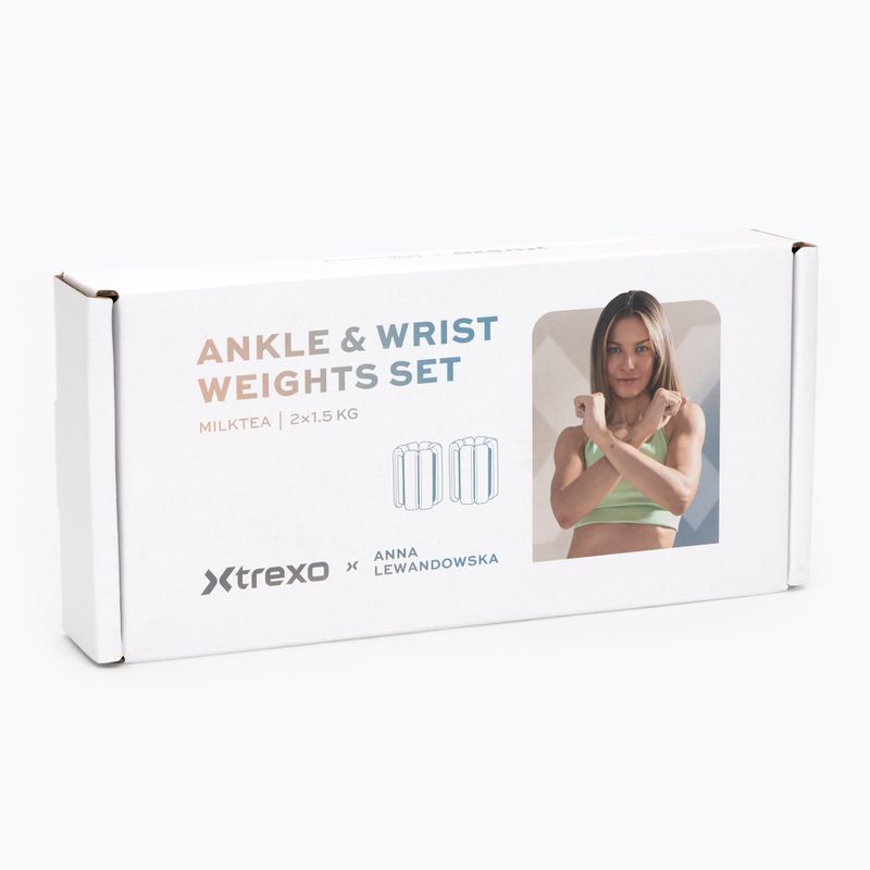 Boka és csukló súlyok XTREXO x Anna Lewandowska Bangles 215 Milktea 9