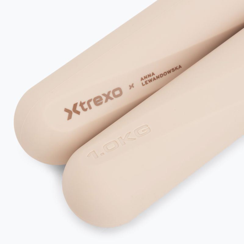 Súlyzókészlet XTREXO x Anna Lewandowska Bars 210 Beige 5