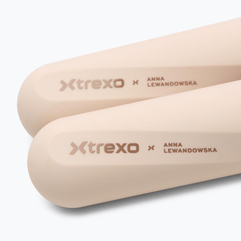 Súlyzókészlet XTREXO x Anna Lewandowska Bars 210 Beige 6