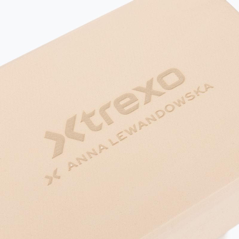 Jógatégla XTREXO x Anna Lewandowska block Beige 6