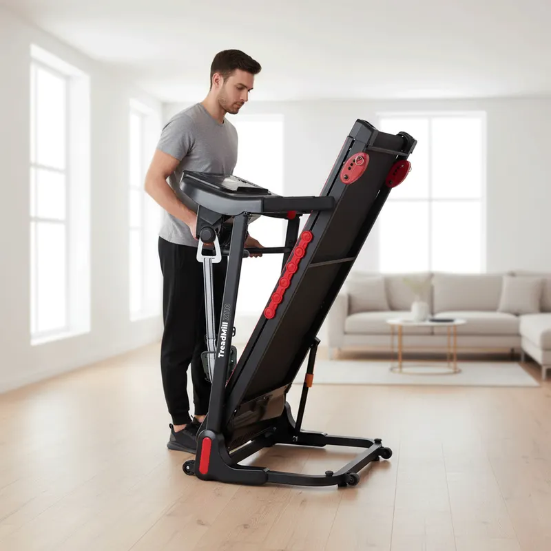 Trexo X110+ futópad masszírozóval fekete színben 15