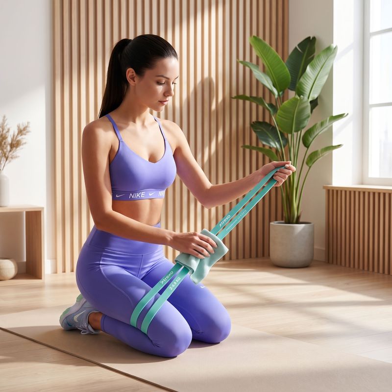 XTREXO ellenállás gumiszalag rehabilitációhoz 0/5 TXO-B4Z068-OR türkiz 5