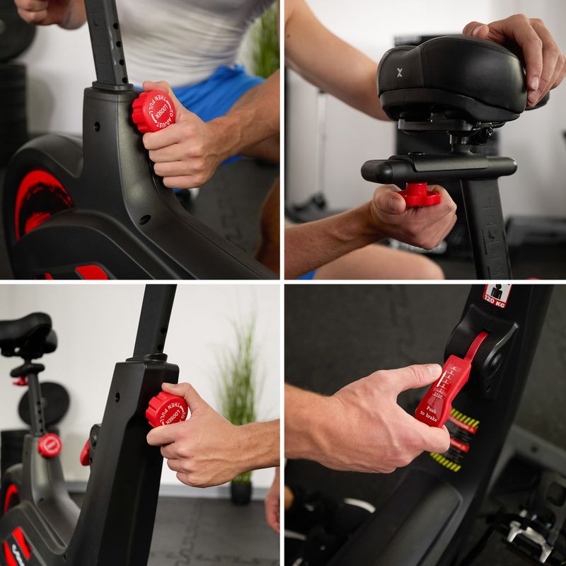 XTREXO C-One spinning kerékpár fekete 9