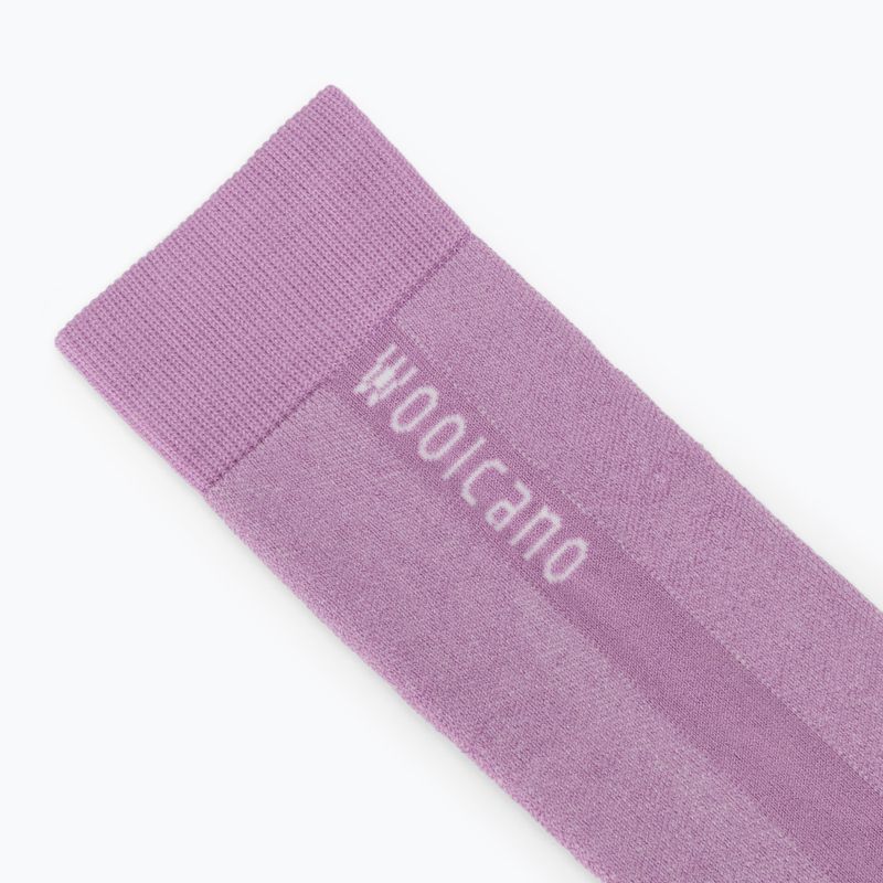 Női sízokni Woolcano SCK1096 Szary/Różowy 3