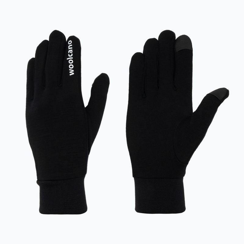 Kesztyűk Woolcano GLV1106 Czarny