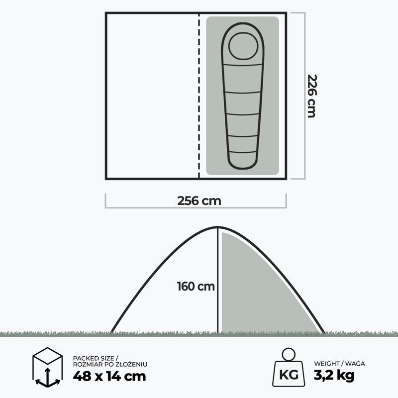 KADVA BIKEdome 1 személyes kerékpársátor zöld 21