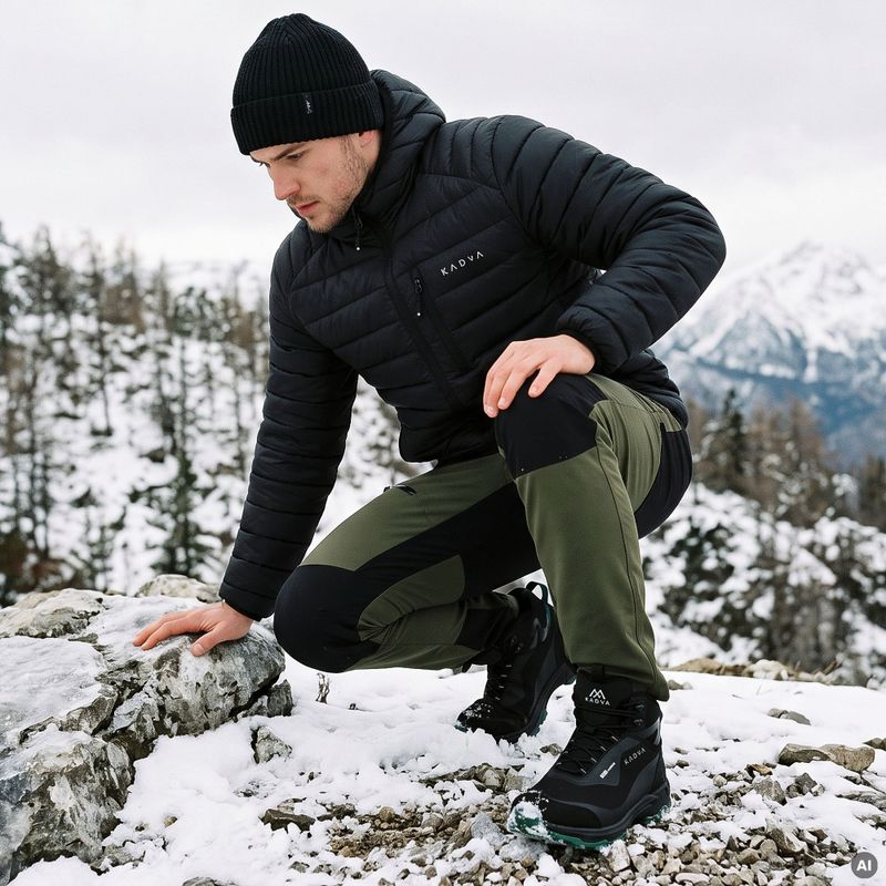 Férfi hócipő KADVA ROCKY MID WP SOFTSHELL fekete 11