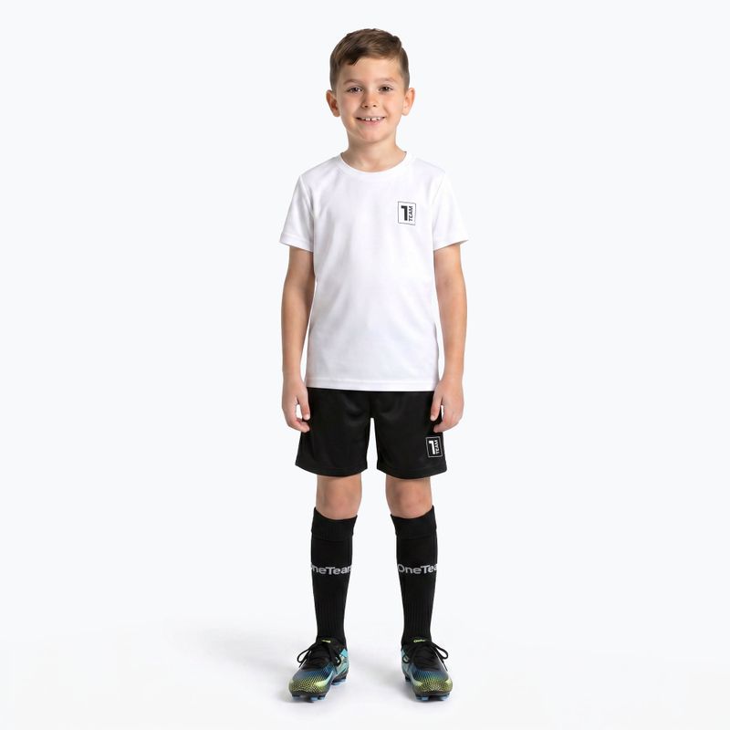 Gyerek futball szett OneTeam Precision Set mez és rövidnadrág fehér