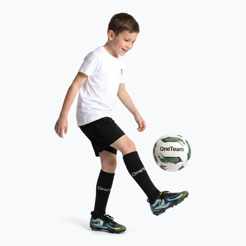 Gyerek futball szett OneTeam Precision Set mez és rövidnadrág fehér 2