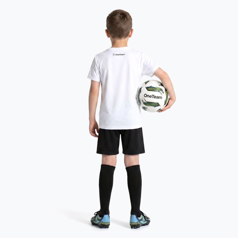 Gyerek futball szett OneTeam Precision Set mez és rövidnadrág fehér 3
