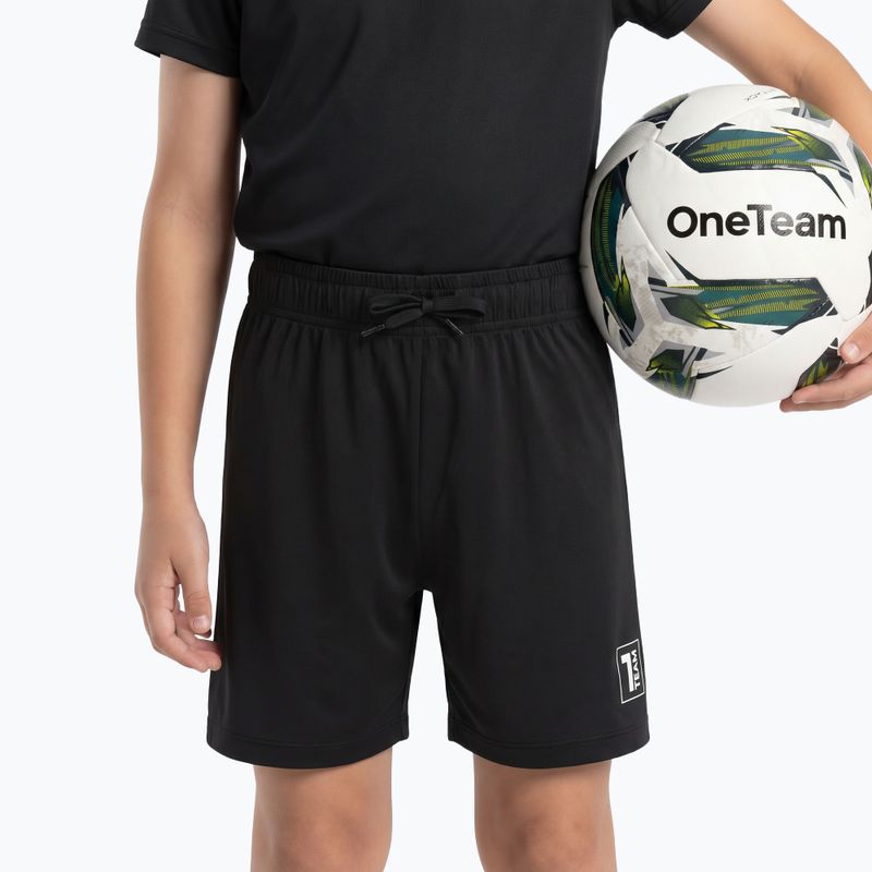 Gyerek futballmez készlet OneTeam Precision Set mez és rövidnadrág fekete 5