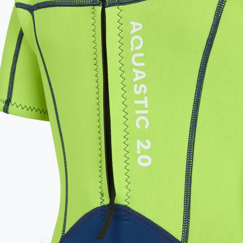 Gyermek úszóruha habszivacsból AQUASTIC Wavey Jrb 2 mm green/navy blue 6
