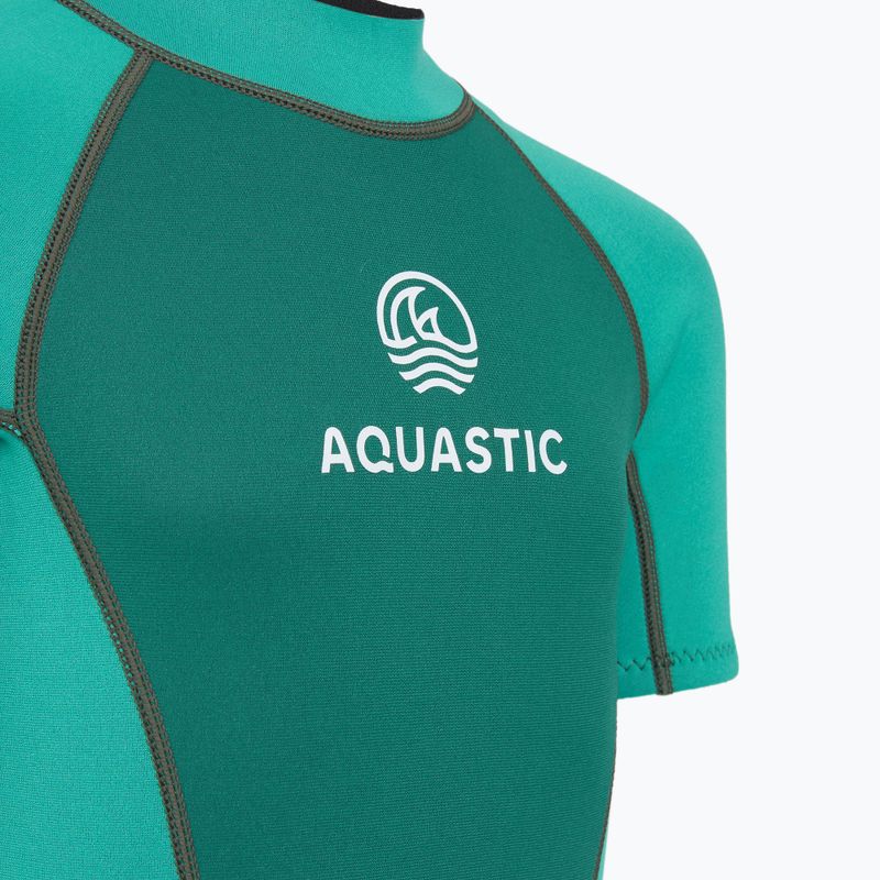 Gyerek úszóruha hab AQUASTIC Wavey Jrg 2 mm türkiz 5