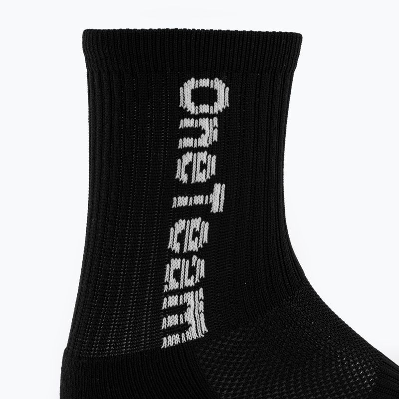 Gyerek focizokni OneTeam Precision Grip non-slip 2-pack black 3