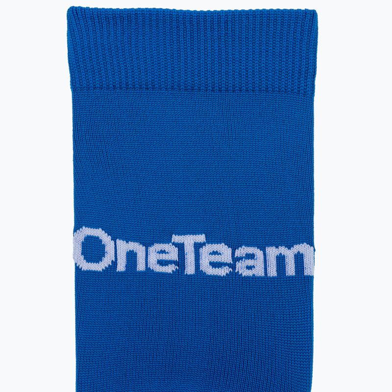 Gyerek focizokni OneTeam Precision football socks szett 2-pack kék 3